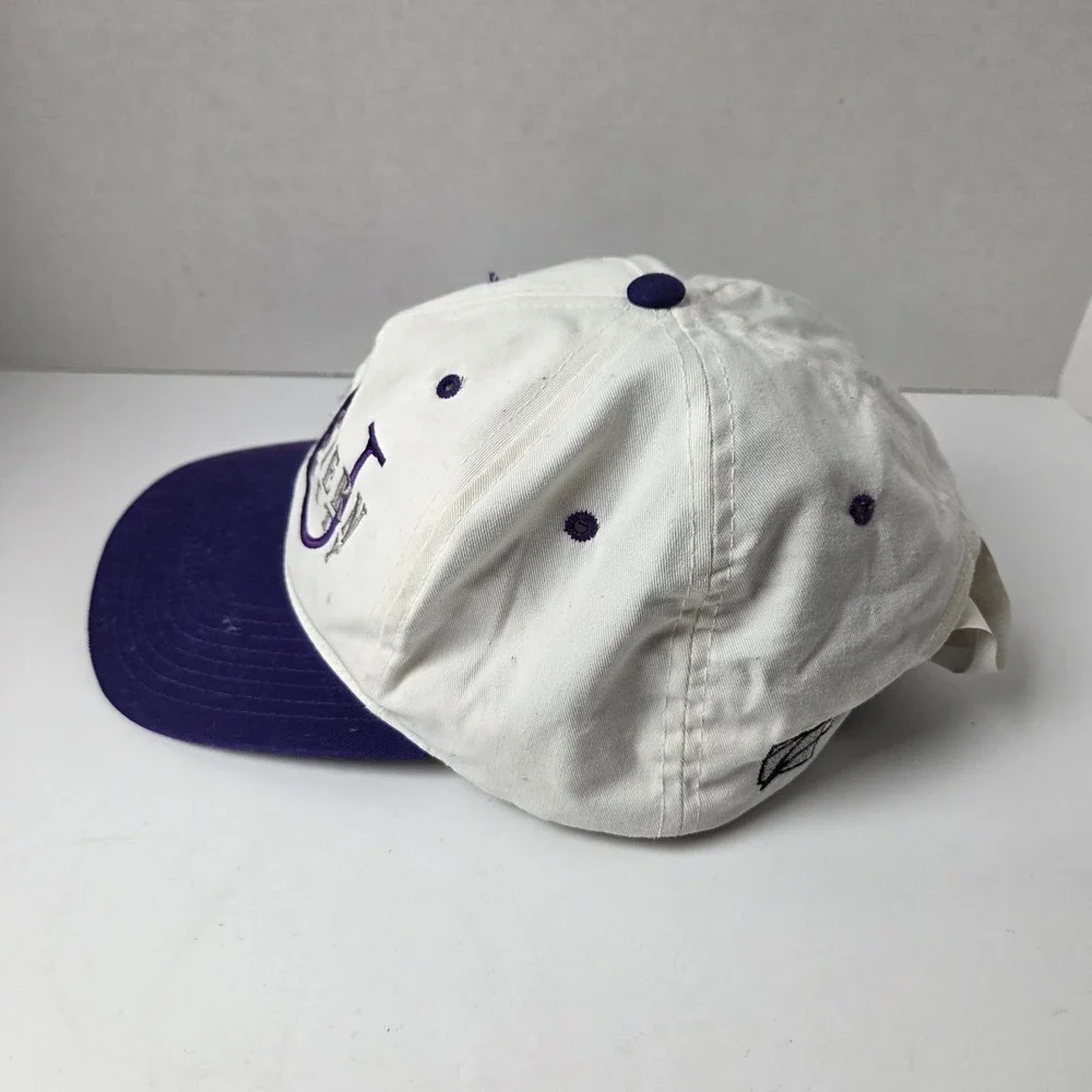 Vintage 90s Northwestern Wildcats College Football SnapBack Hat White Spell Out